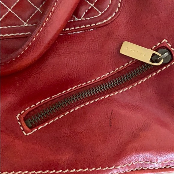 Auth Celine Boogie Red Leather Handbag - Picture 9 of 16